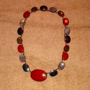 Gemstone necklace unique vintage